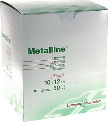METALLINE Kompressen 10x12 cm steril 50 St Kompressen