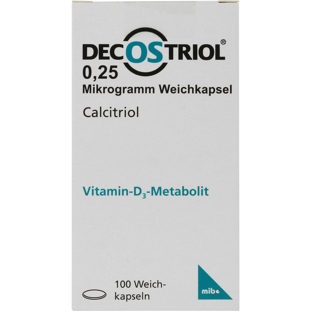DECOSTRIOL 0,25 µg Weichkapseln 100 St Weichkapseln