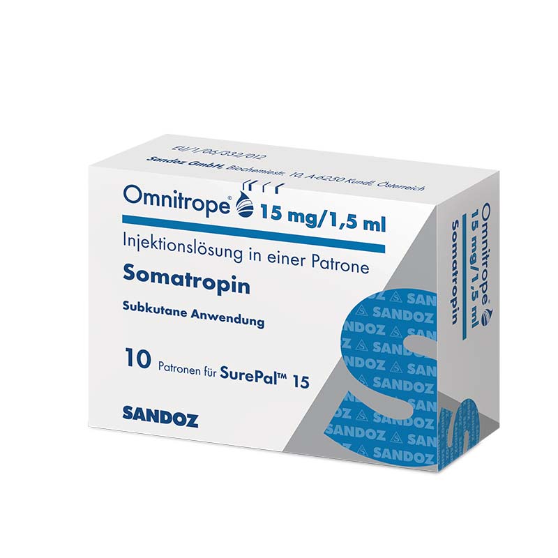 OMNITROPE 15 mg/1,5 ml Injektionslösung f.SurePal 10 St Injektionslösung