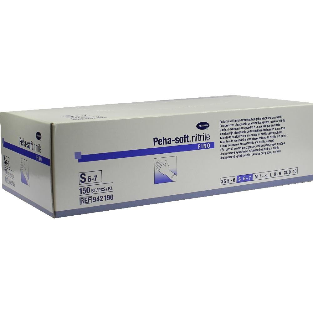 PEHA-SOFT nitrile fino Unt.Hands.unsteril pf S 150 St Handschuhe