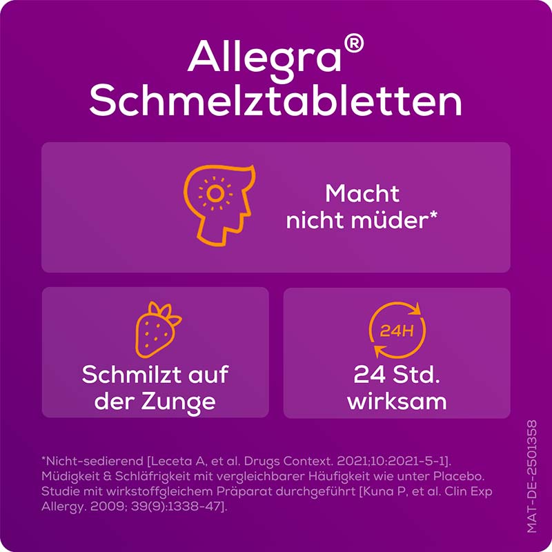 Allegra Allergietabletten KINDER 10 mg 20 St Schmelztabletten