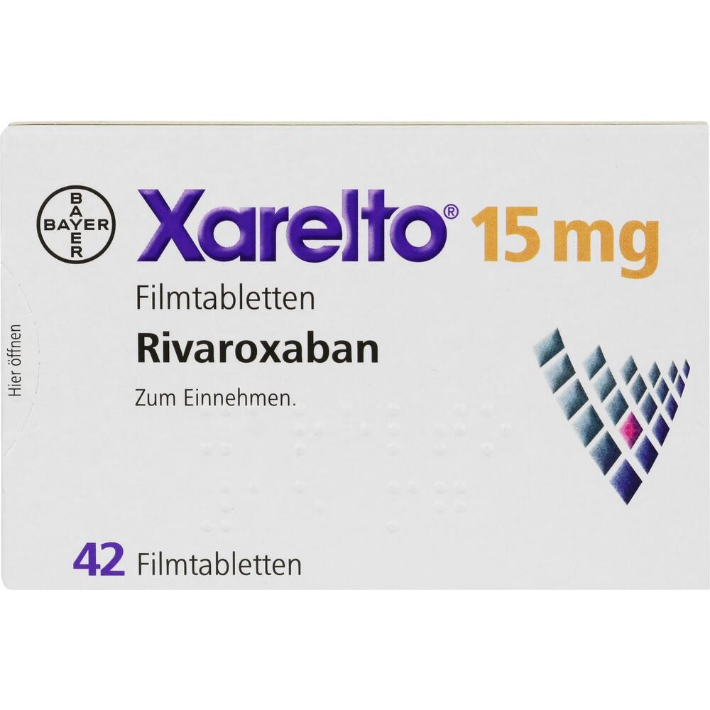 Xarelto 15mg 42 St Filmtabletten