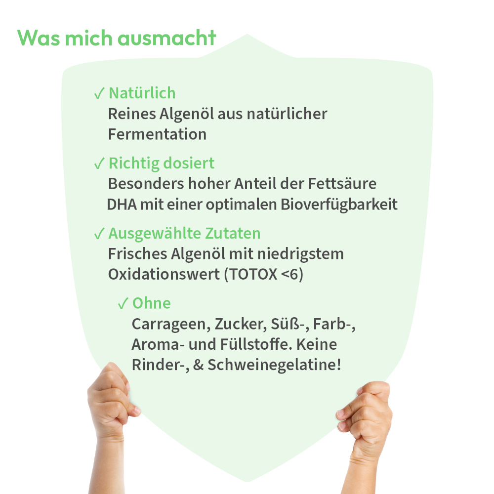 WHITE OMEGA KIDS ALGENÖL Das vegane & sichere Omega-3 90 St Weichkapseln