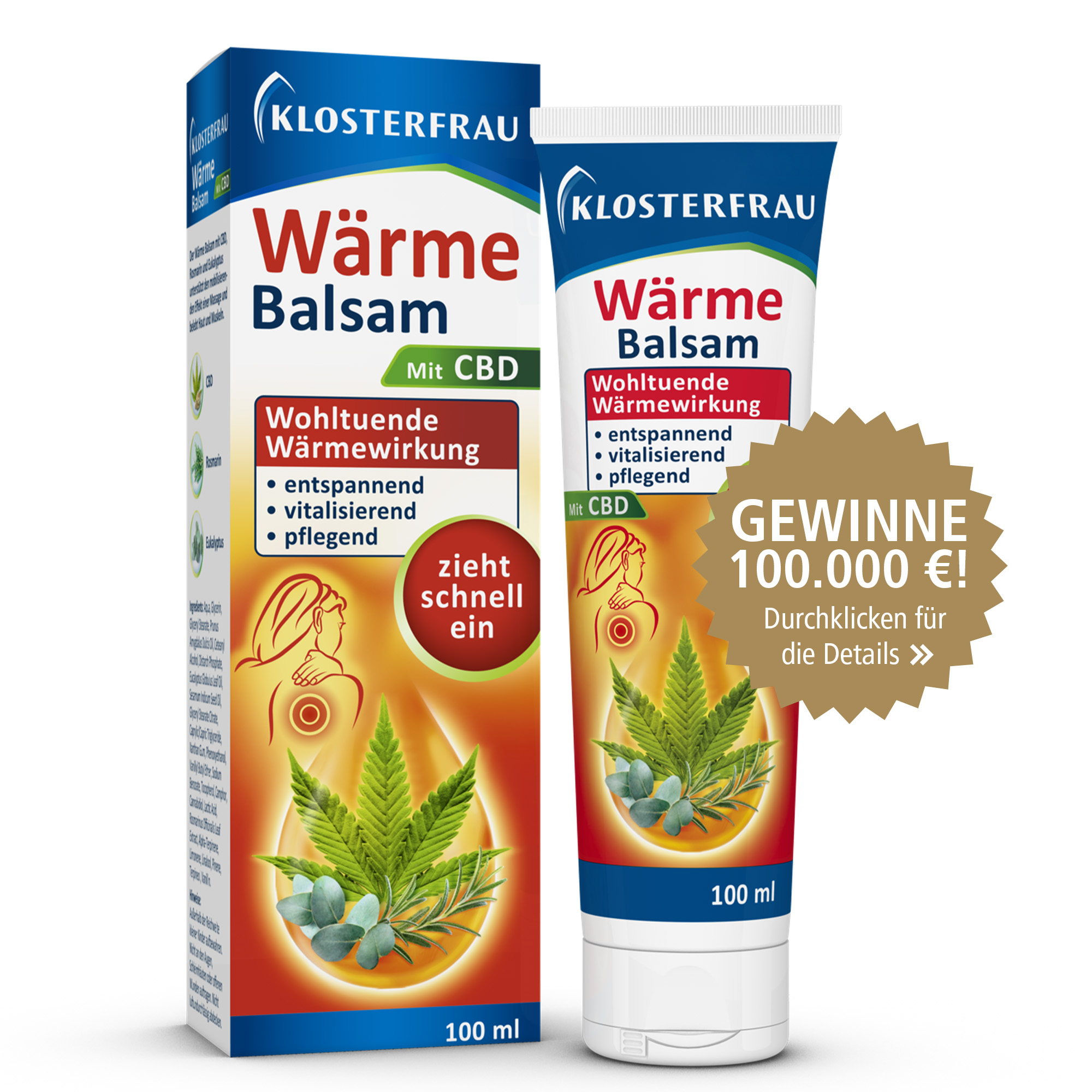 KLOSTERFRAU Wärme Balsam mit CBD 100 ml Balsam