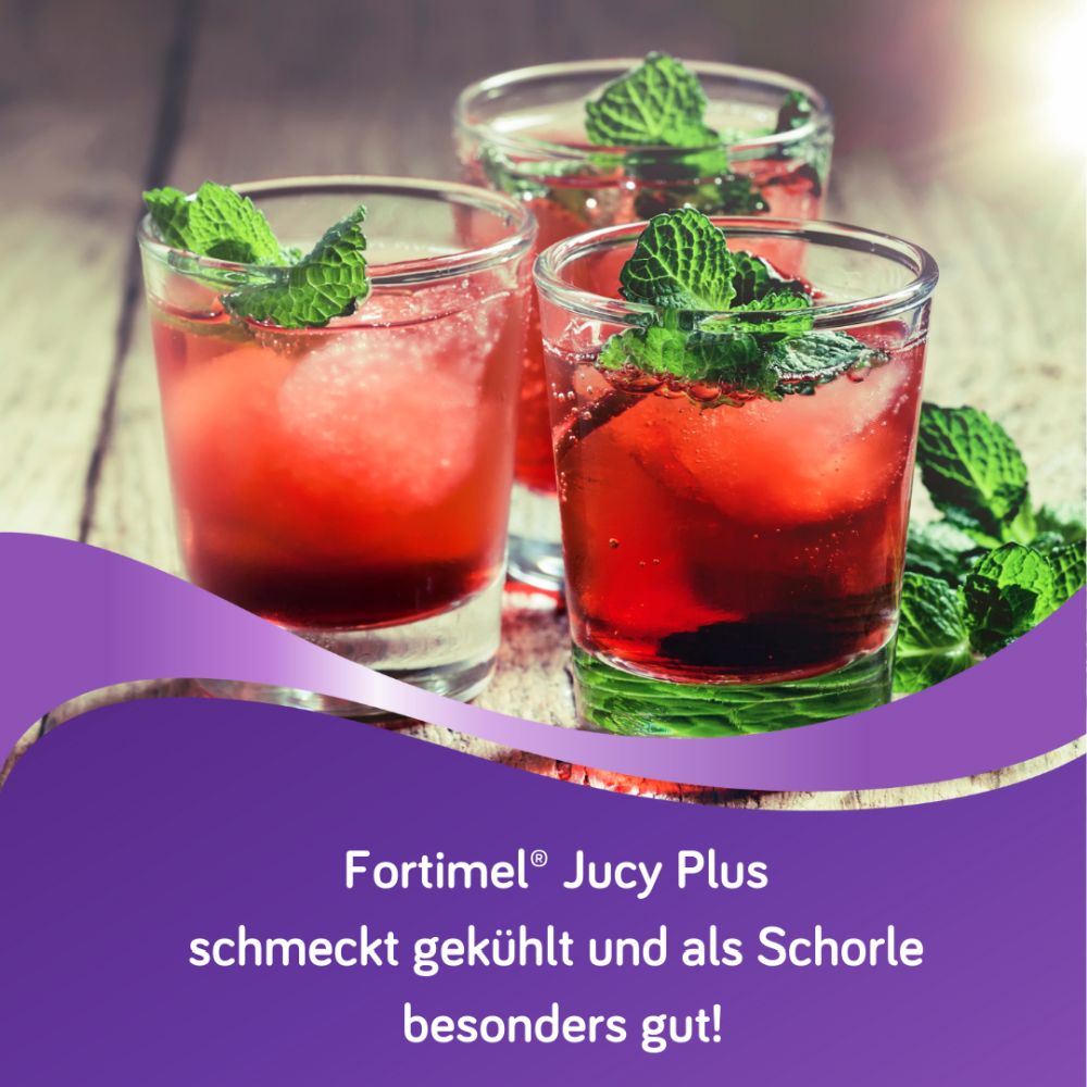 Fortimel Jucy Plus Himbeer-Geschmack 32X200 ml Flüssigkeit