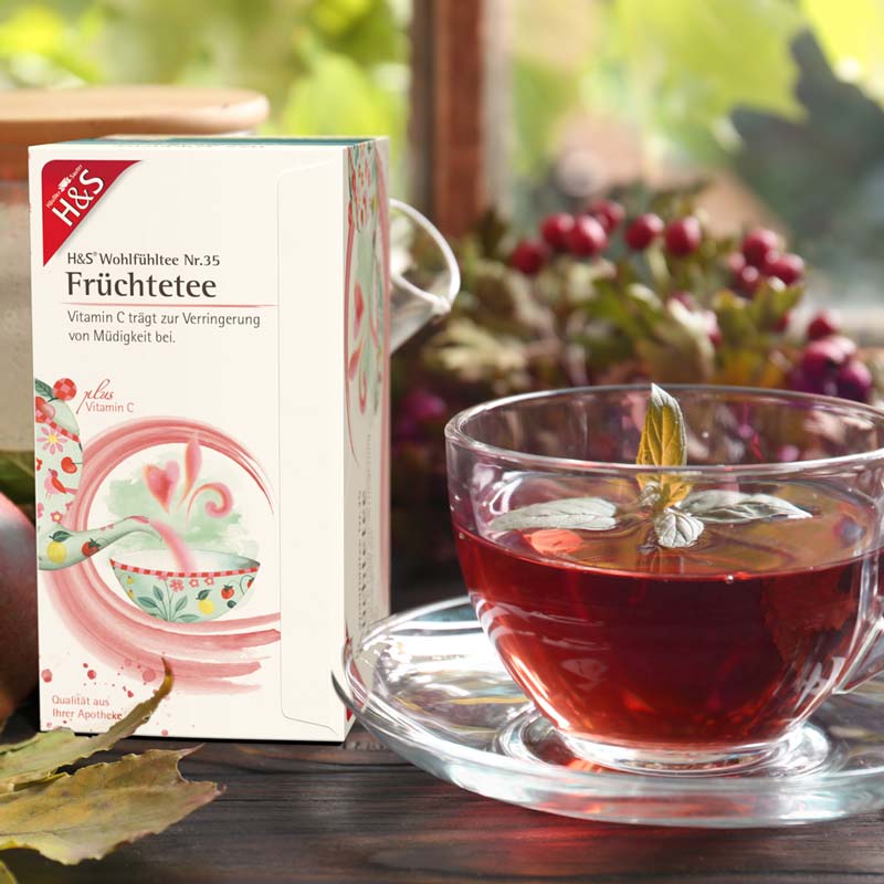 H&S Wohlfühltee Früchtetee mit Vitamin C 20X2.7 g Filterbeutel