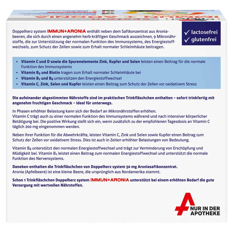 Doppelherz system IMMUN + ARONIA 30 St Ampullen
