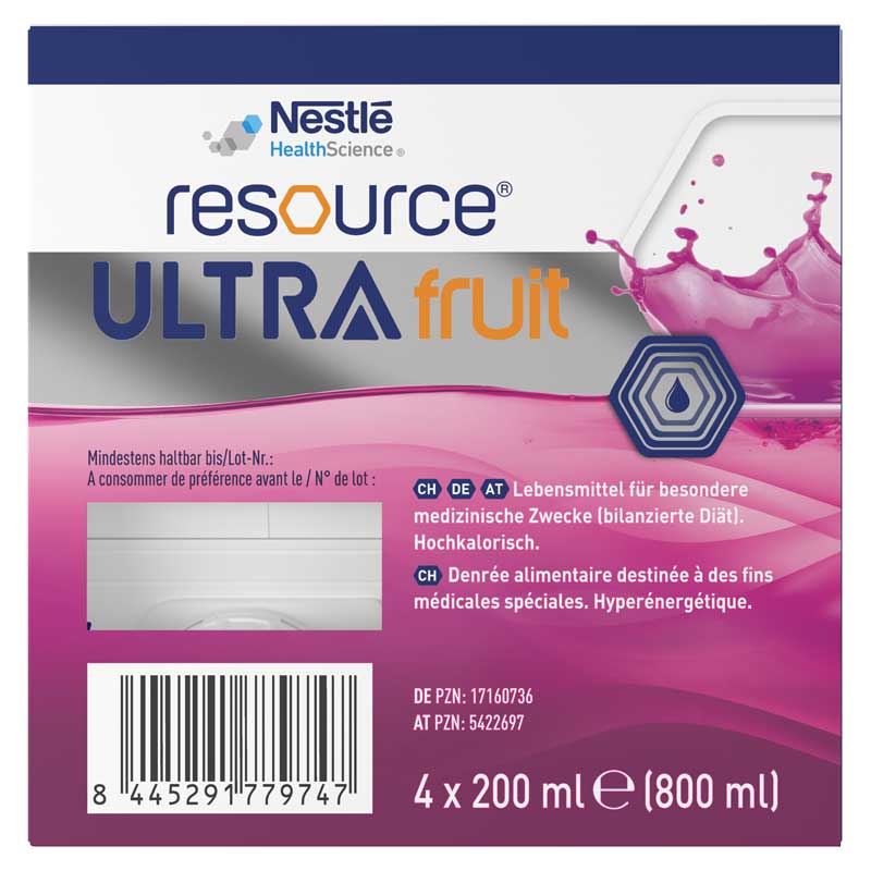 resource ULTRA fruit Waldbeere 4X200 ml Flüssigkeit