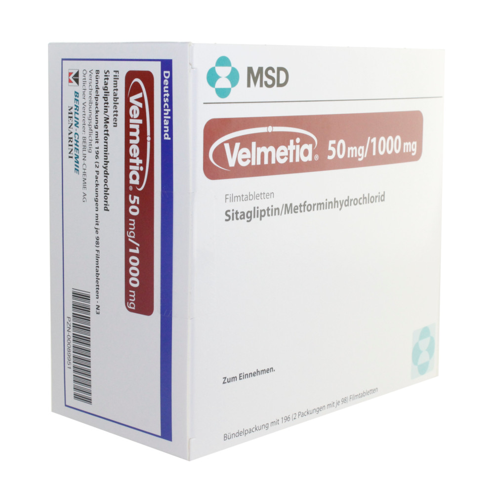 Velmetia 50mg/1000mg 196 St Filmtabletten