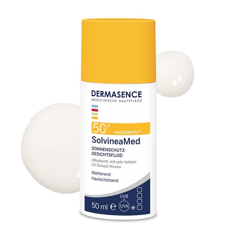 DERMASENCE SolvineaMed SONNENSCHUTZ-GESICHTSFLUID LSF 50+ 50 ml Lotion