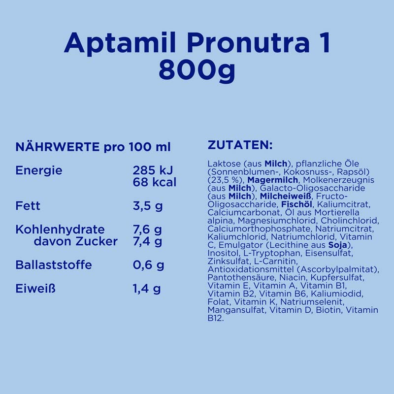 Aptamil PRONUTRA 1 ANFANGSMILCH 800 g Pulver