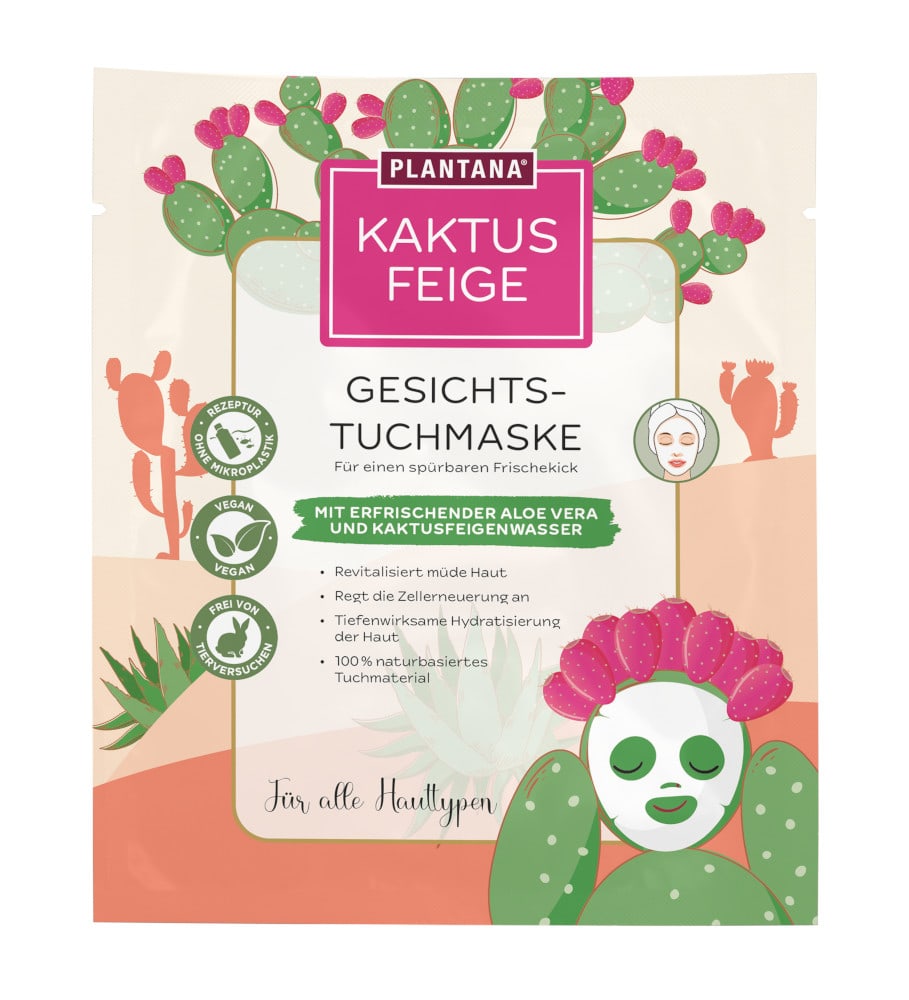 Gesichtstuchmaske Kaktusfeige 1 St Gesichtsmaske