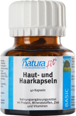 naturafit Haut- und Haarkapseln 40 St Kapseln