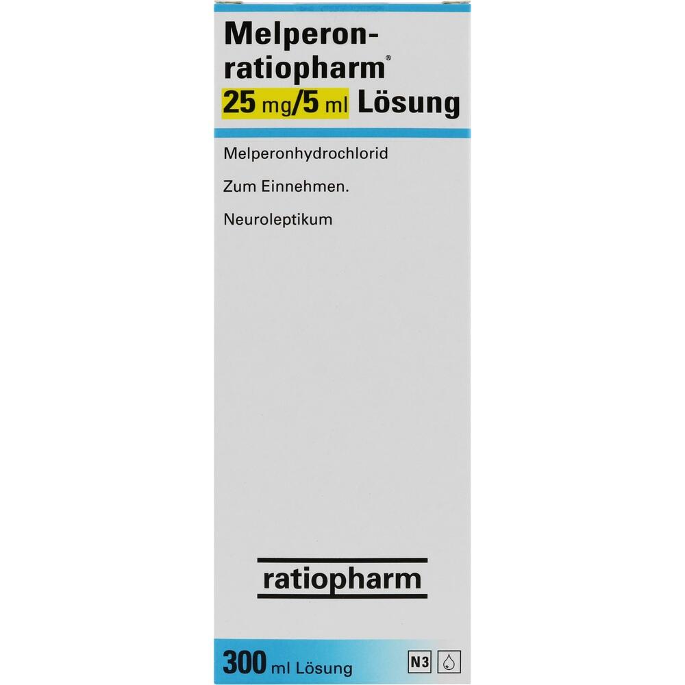 Melperon-ratiopharm 25mg/5ml Lösung 300 ml Lösung zum Einnehmen