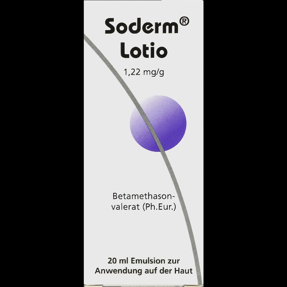 Soderm Lotio 1,22 mg/g 20 ml Emulsion