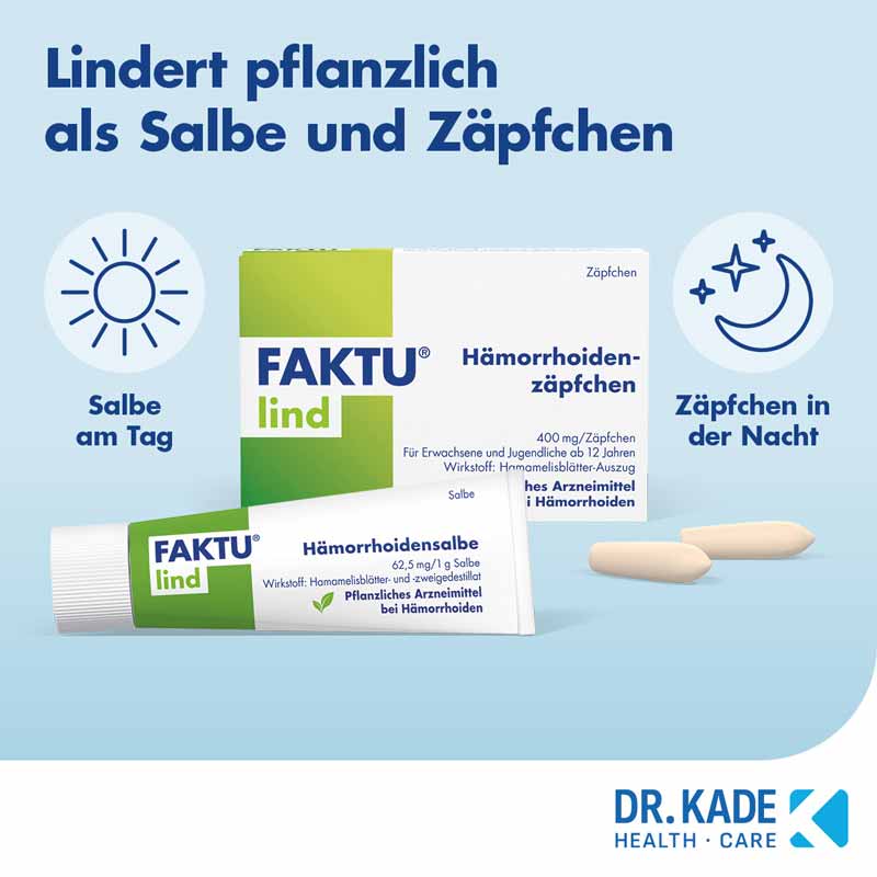FAKTU lind Hämorrhoidenzäpfchen 25 St Suppositorien