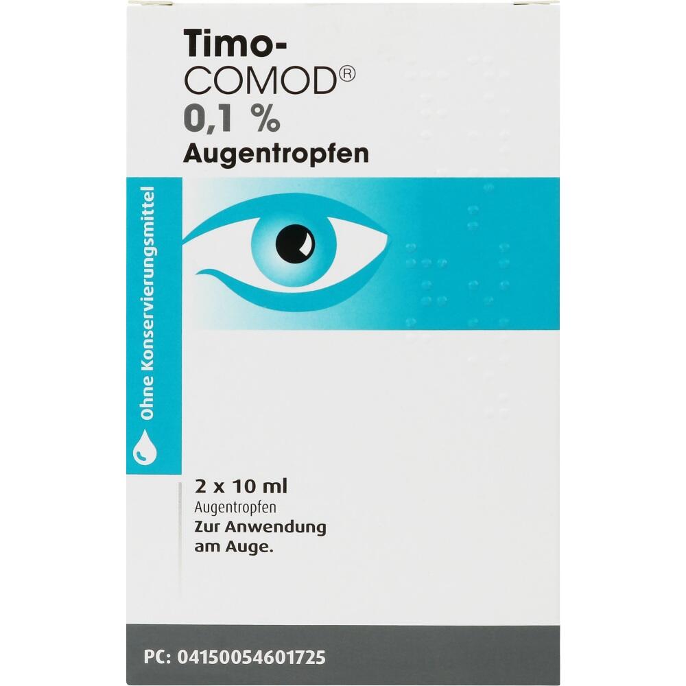 Timo-COMOD 0,1% 2X10 ml Augentropfen