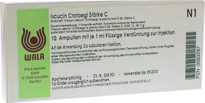 Iscucin Crataegi Stärke C Ampullen 10X1 ml Ampullen