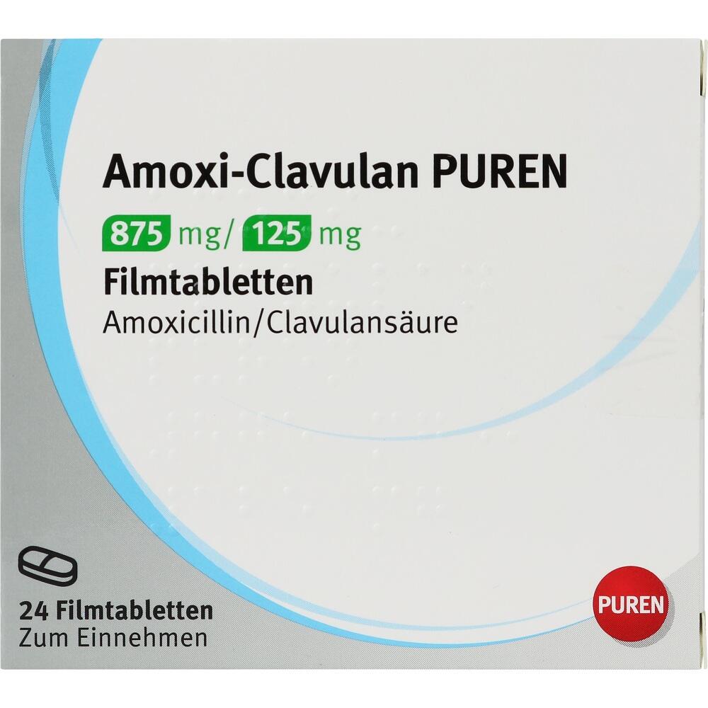 Amoxi-Clavulan PUREN 875 mg/125 mg 24 St Filmtabletten