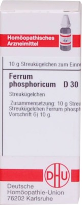 FERRUM PHOSPHORICUM D 30 Globuli 10 g Globuli