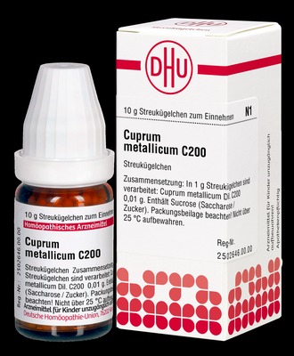 CUPRUM METALLICUM C 200 Globuli 10 g Globuli