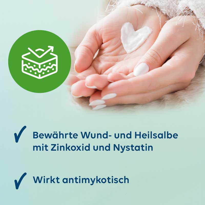 Multilind HEILSALBE mit Zinkoxid und Nystatin 25 g Paste