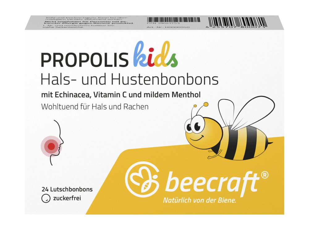 beecraft PROPOLIS kids Hals- und Hustenbonbons 24 St Bonbons