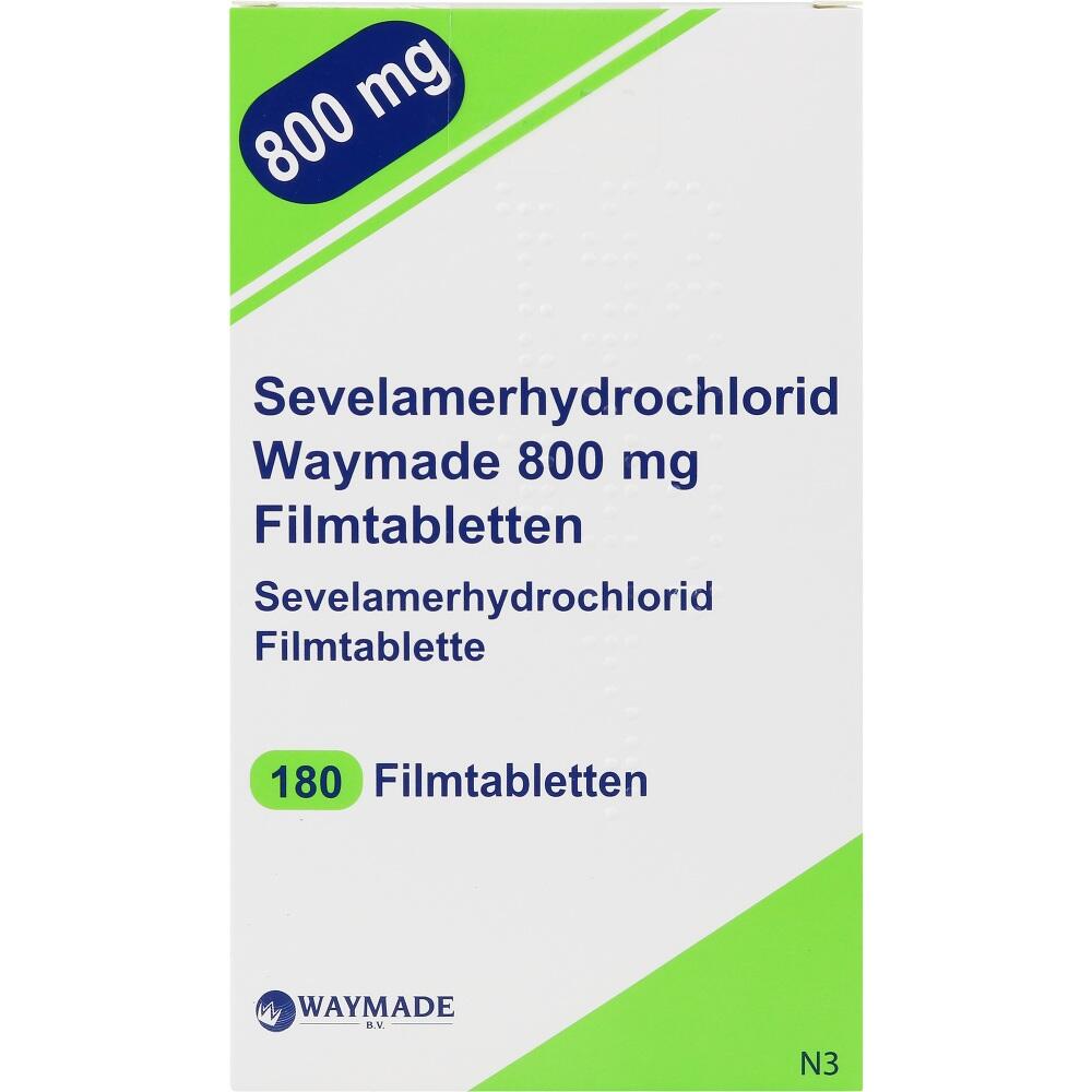 Sevelamerhydrochlorid Waymade 800 mg 180 St Filmtabletten