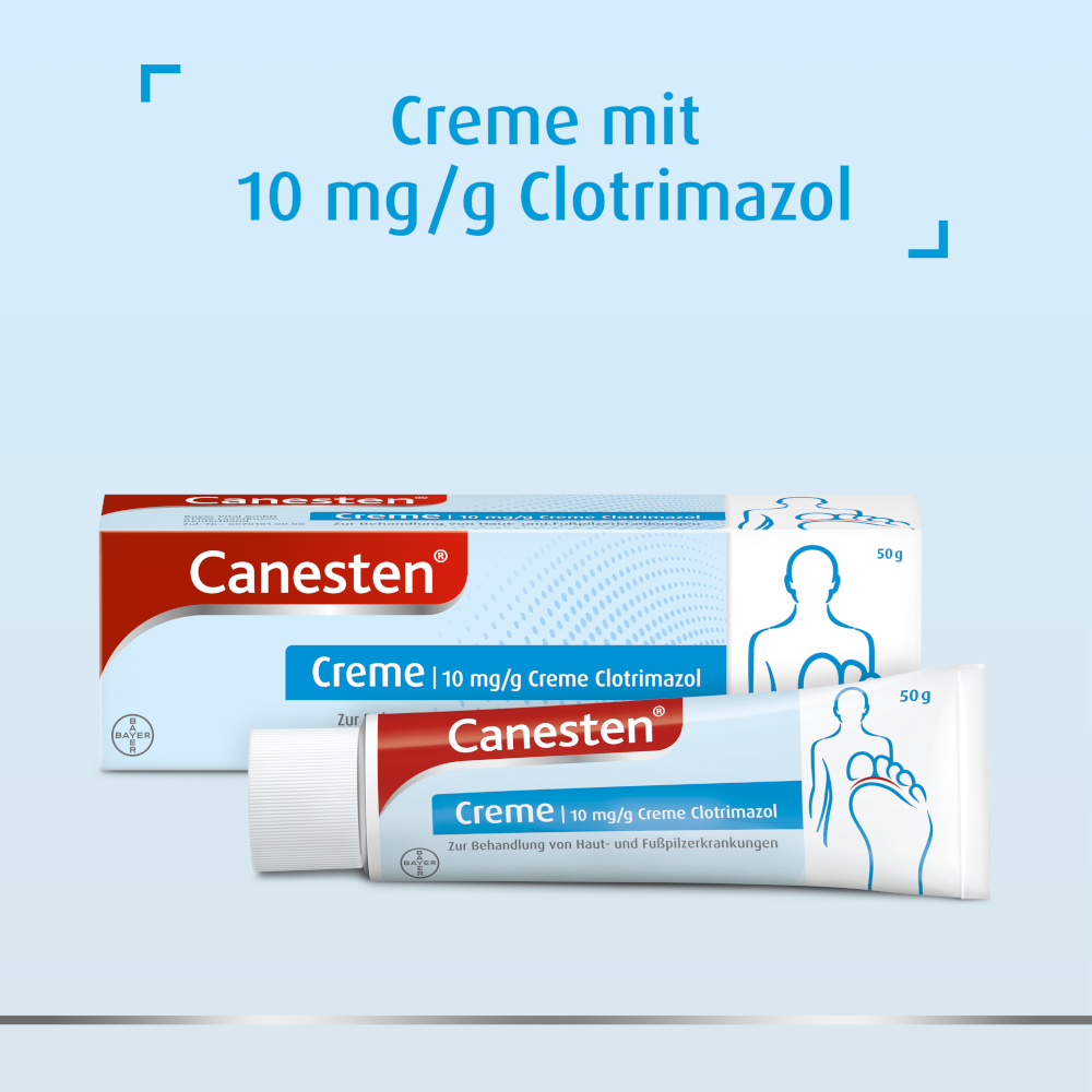 Canesten  gegen Pilzerkrankungen an Haut & Füßen 50 g Creme
