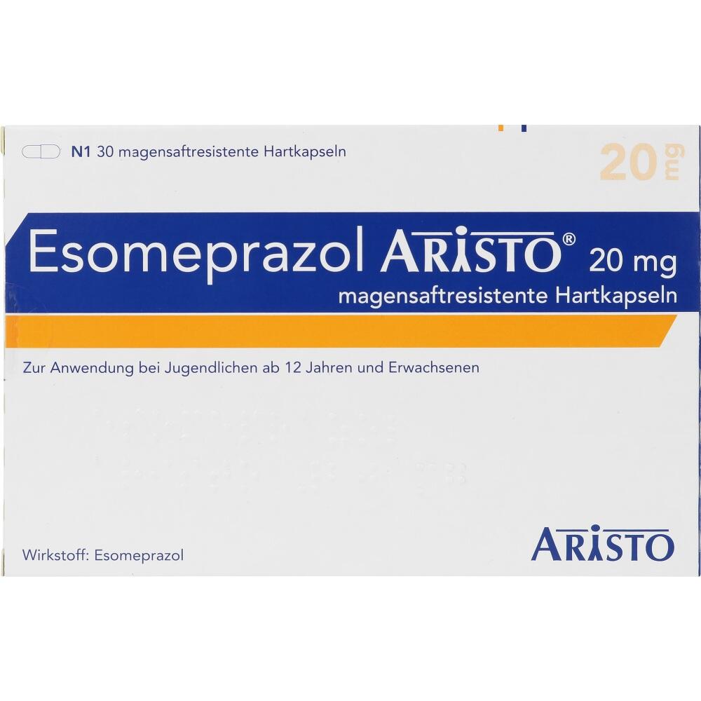 Esomeprazol Aristo 20mg 30 St Magensaftresistente Hartkapseln