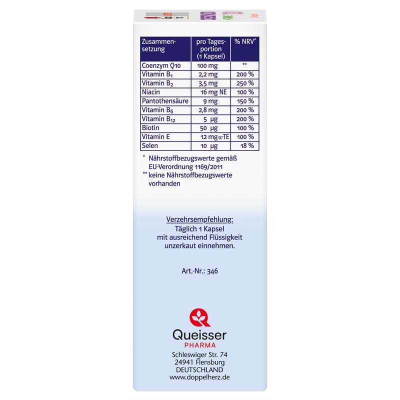 Doppelherz system COENZYM Q10 100 + VITAMINE 60 St Kapseln