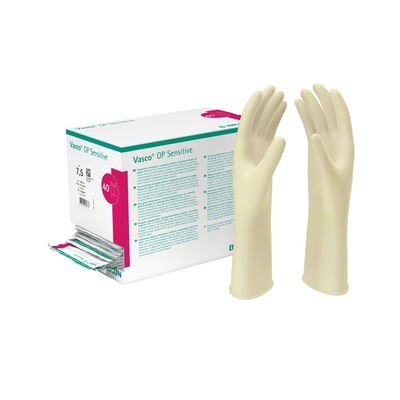 Vasco OP Sensitive Pf Steril Latex Gr.9 2 St Handschuhe