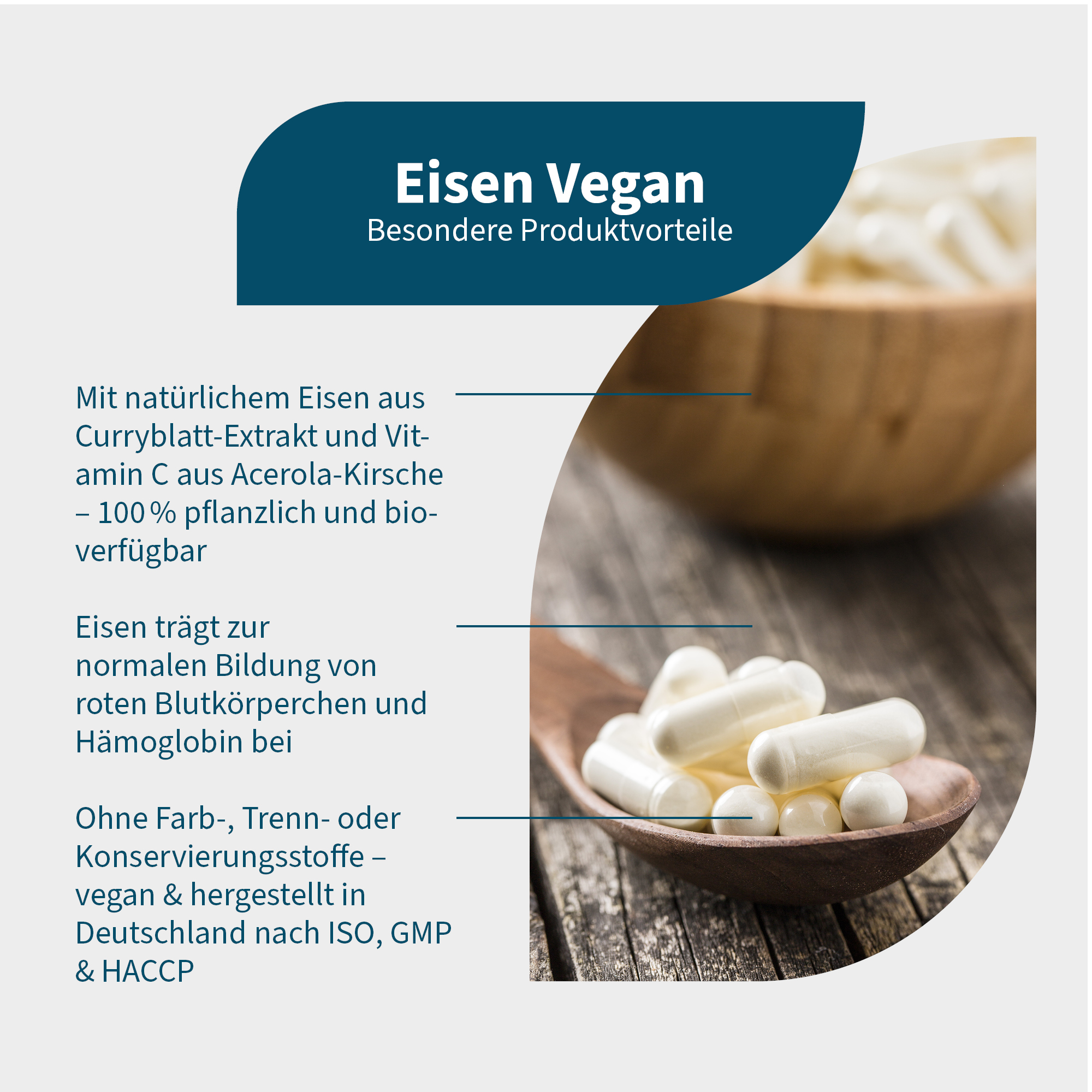 NatuGena Eisen Vegan  90 St Kapseln