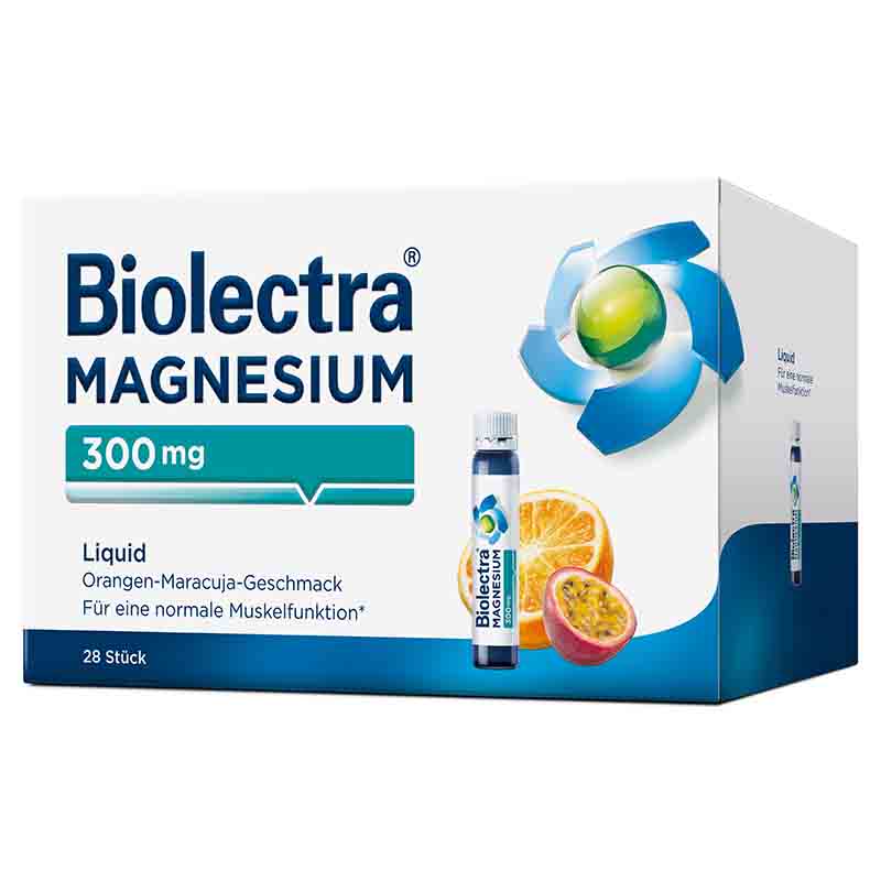 Biolectra MAGNESIUM 300mg Liquid Orange-Maracuja  28 St Liquidum