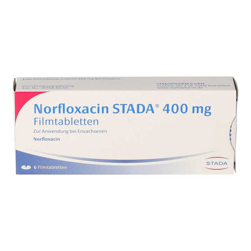 Norfloxacin STADA 400mg 6 St Filmtabletten