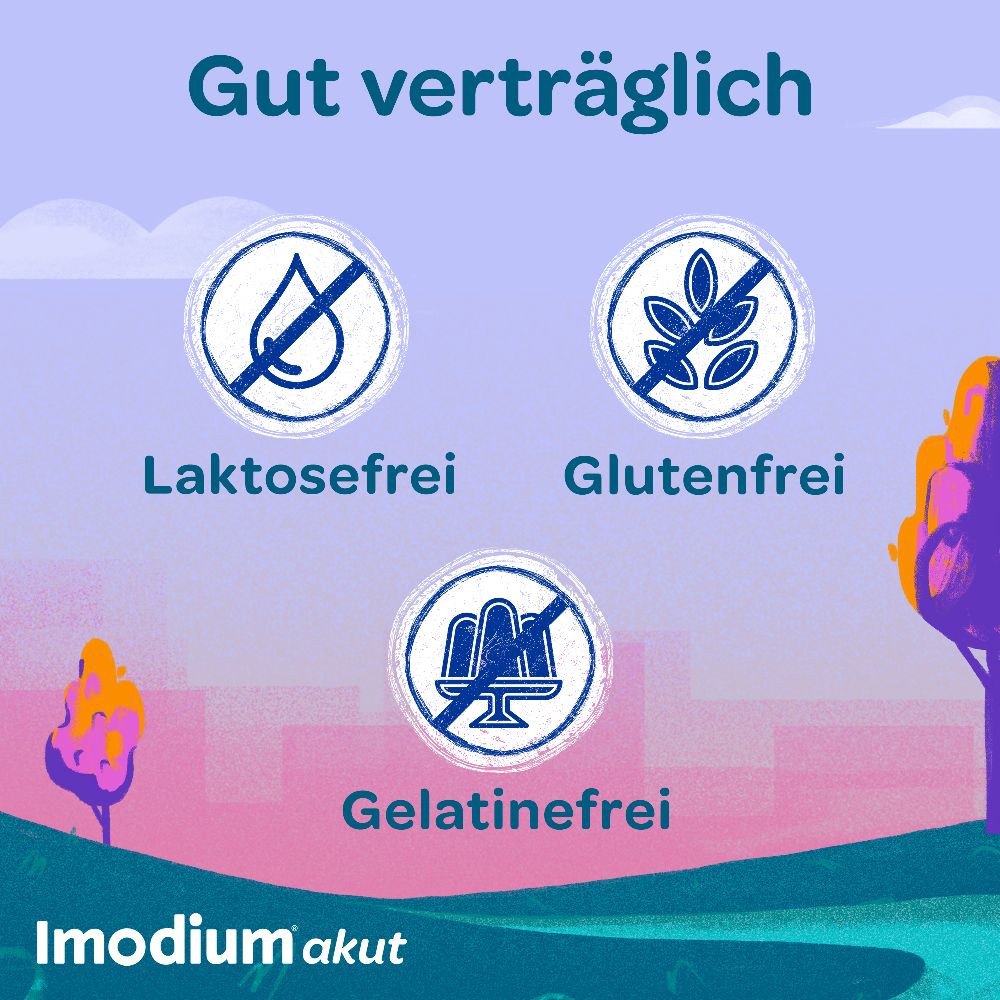 Imodium akut Duo - bei akutem Durchfall mit Blähungen