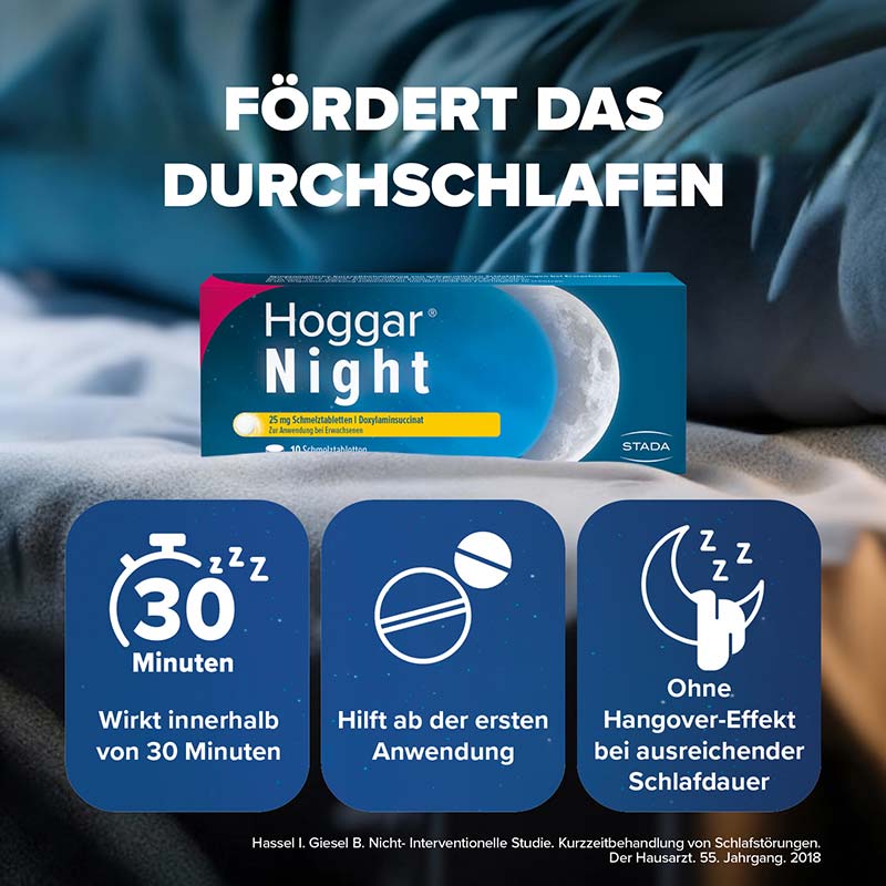 Hoggar Night 25mg 10 St Schmelztabletten