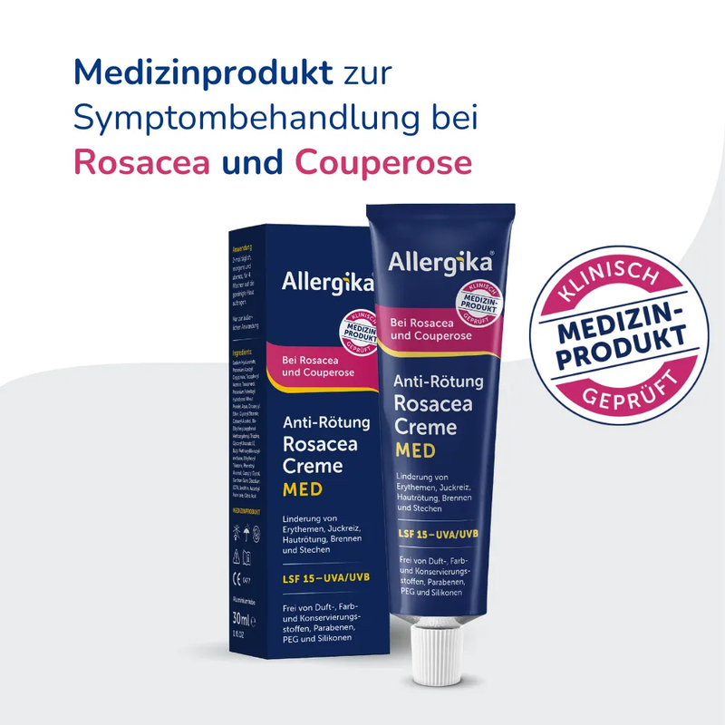 Allergika Anti-Rötung Rosacea Creme MED 30 ml Creme