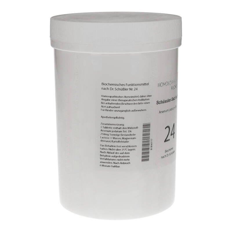 HOMOEOPATHIEFUCHS Schüssler-Salz Nummer 24 Arsenum Jodat D6 Biochemie 4000 St Tabletten
