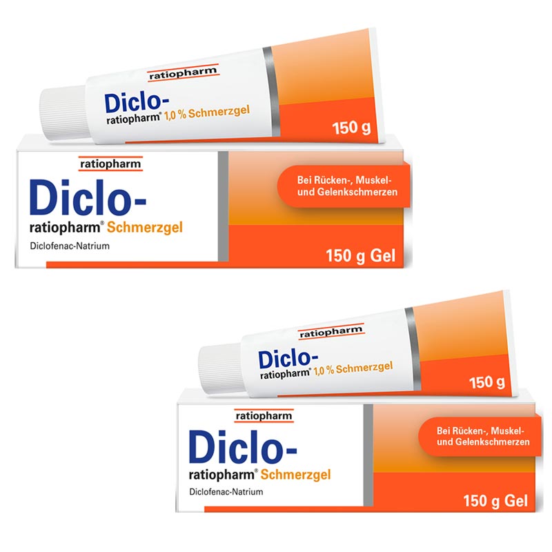 Diclo-ratiopharm Schmerzgel  Doppelpack 2X150 g Gel