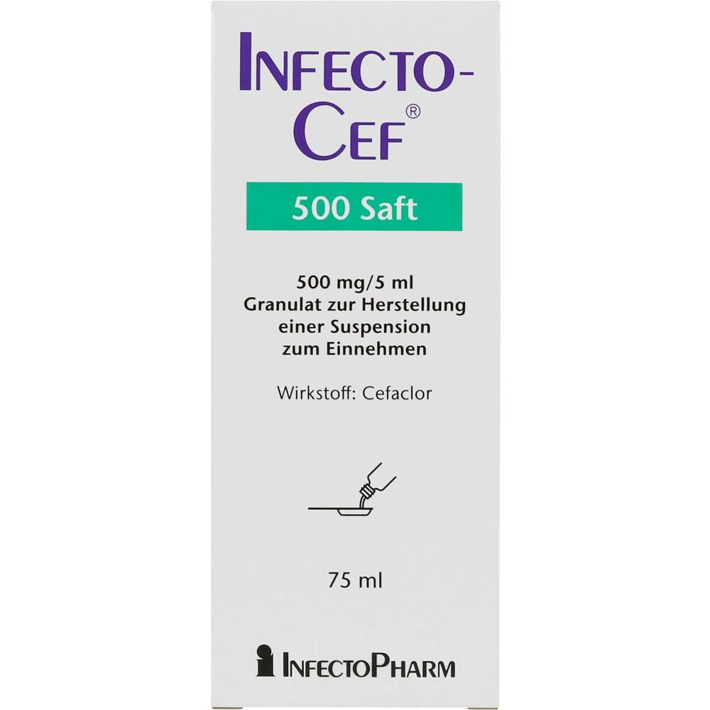 INFECTOCEF 500 Saft 75 ml Granulat zur Herstellung einer Suspension zum Einnehmen