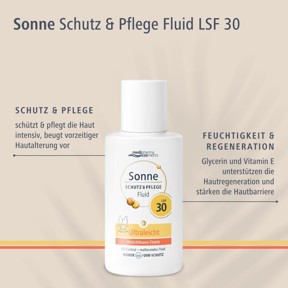 SONNE Schutz & Pflege Fluid Ultraleicht LSF 30 50 ml Lotion