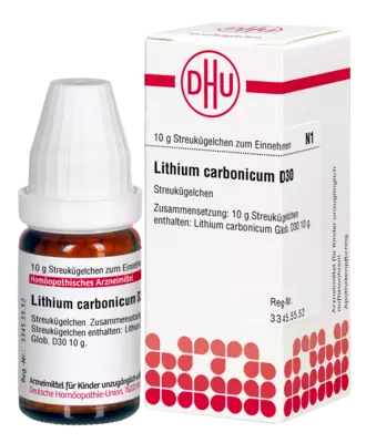LITHIUM CARBONICUM D 30 Globuli 10 g Globuli