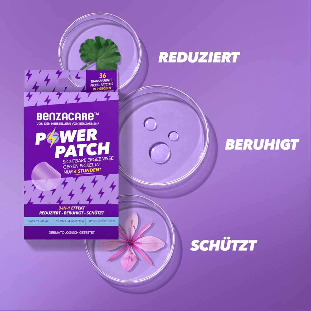 Benzacare POWER PATCH gegen Pickel 36 St Pflaster