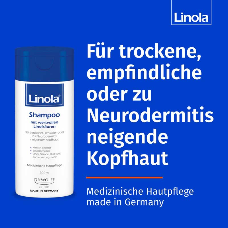 Linola Shampoo - Für trockene Kopfhaut 200 ml Shampoo