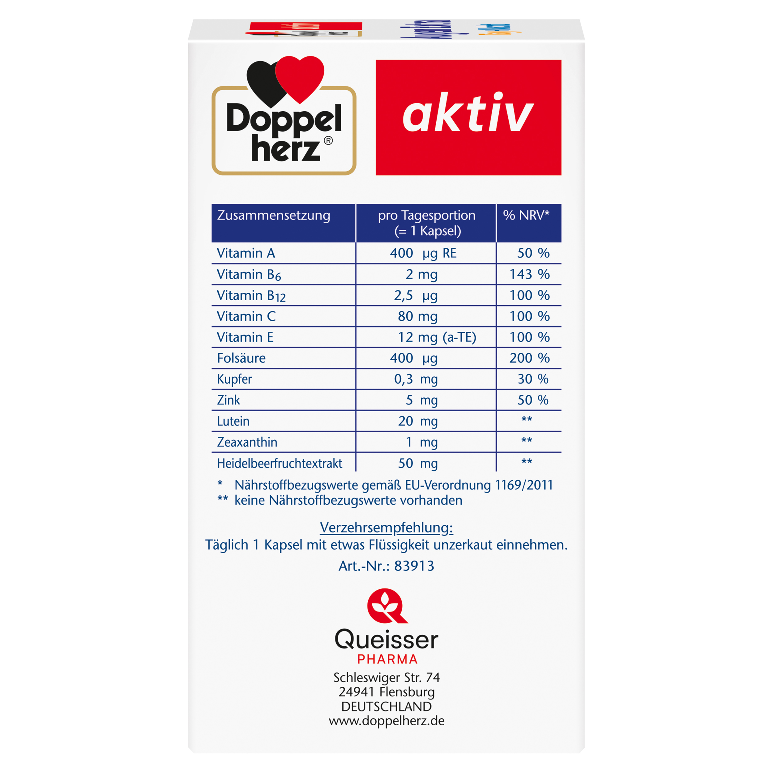 Doppelherz aktiv Augen Extra Tag und Nacht 90 St Kapseln