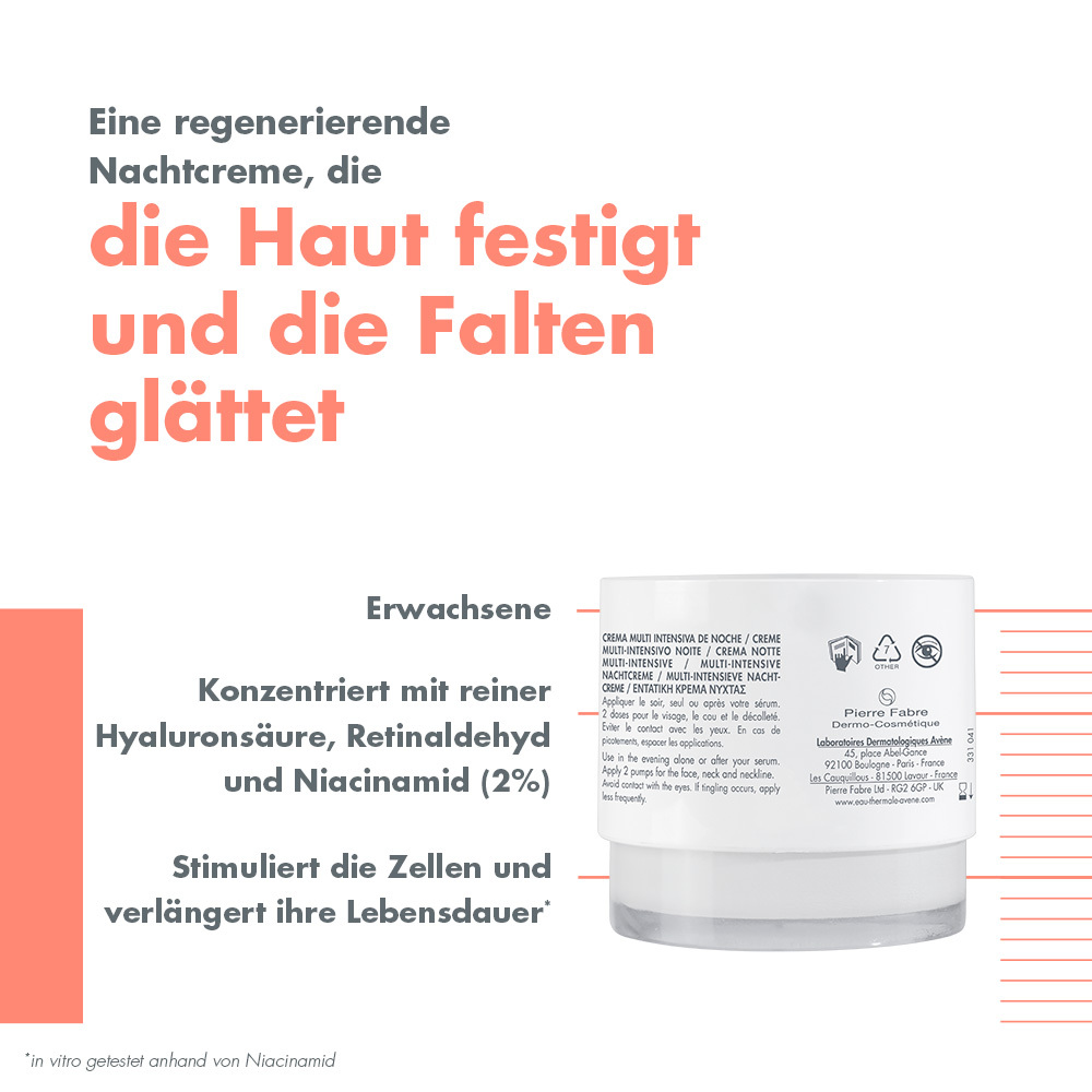 Avène HYALURON ACTIV B3 NACHTCREME  40 ml Creme