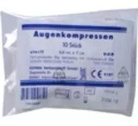 AUGENKOMPRESSEN 5,8x7 cm steril 10 St Kompressen