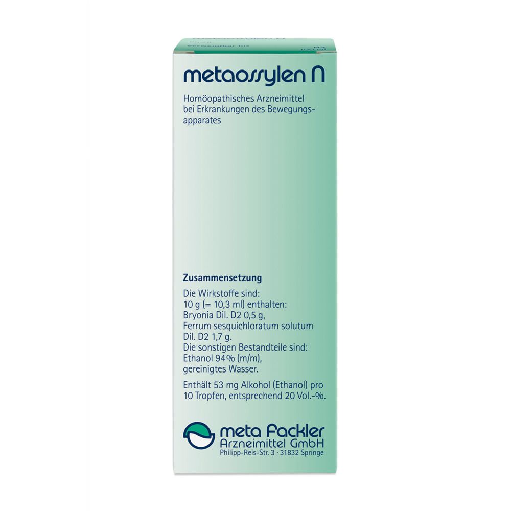 METAOSSYLEN N Tropfen zum Einnehmen 100 ml Mischung