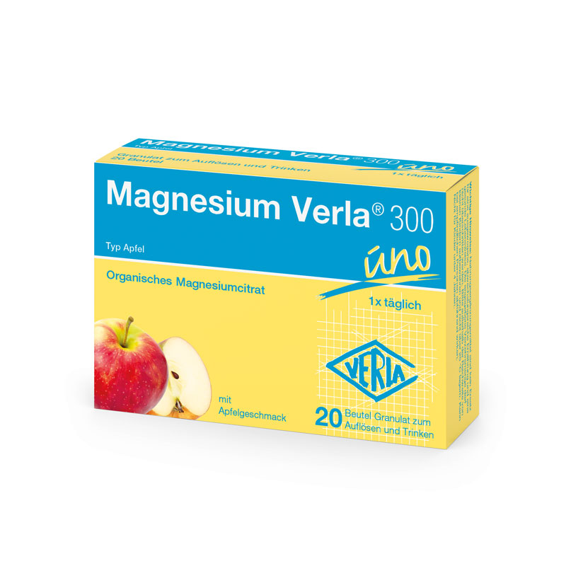 Magnesium Verla 300 uno Typ Apfel 20 St Granulat